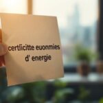 Certificat économie d'énergie : document officiel et compteur électrique illustrant le dispositif CEE